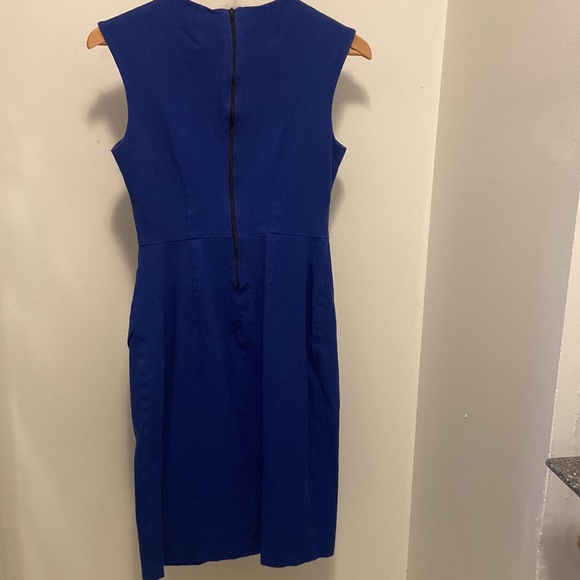 Banana Republic sleeveless Darted Blue Dress - Picture 4 of 6